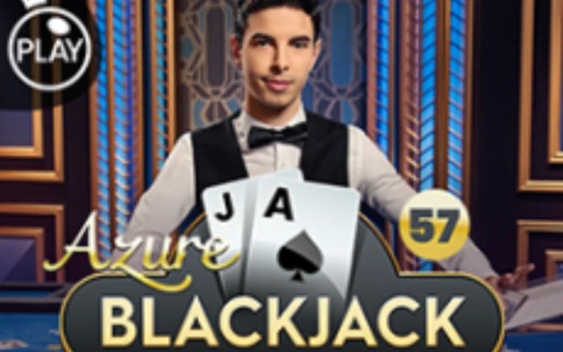 Blackjack 57 Azure bietet ein intensives Erlebnis mit professionellen Dealern bei Locowin.